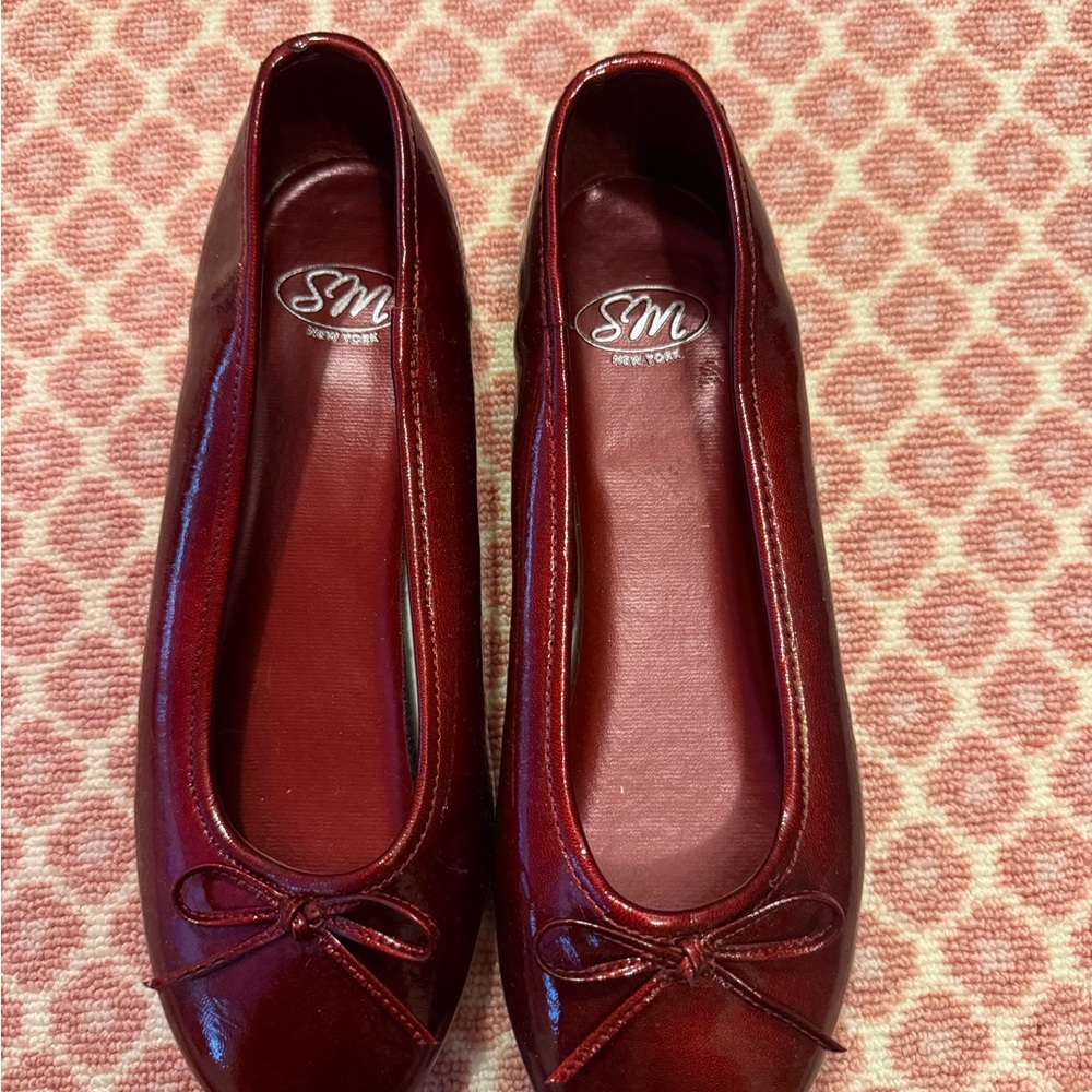SM New York Women's Red Ballet Flats